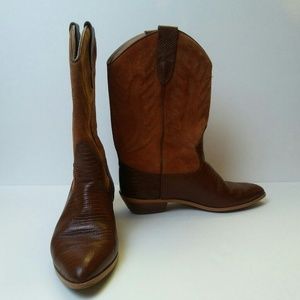Vintage Chili's Leather Cowboy Boots, 8